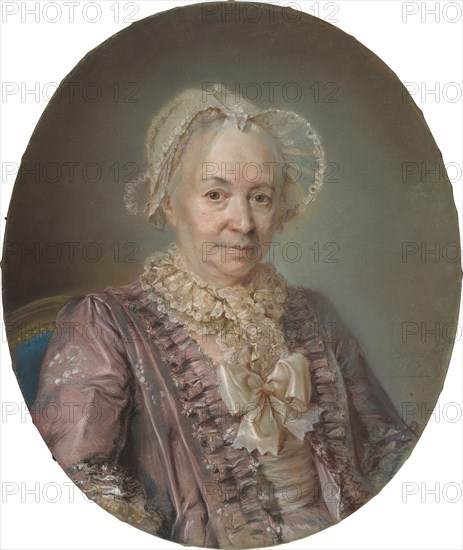 An Elderly Lady in a Mauve Silk Dress, 1767.