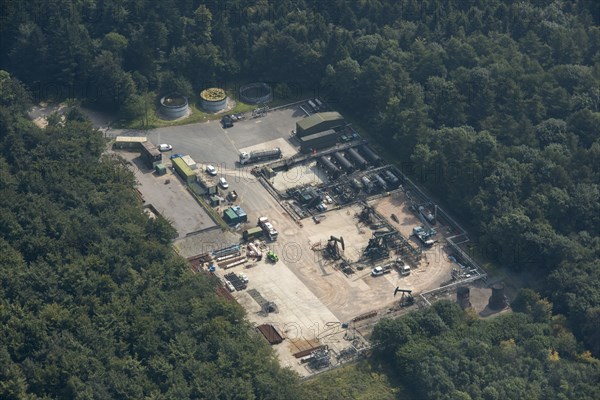 Singleton Forest oil well, West Sussex, 2016.