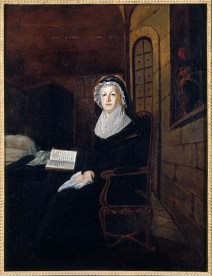 Portrait of Marie-Antoinette at the temple, c1815.