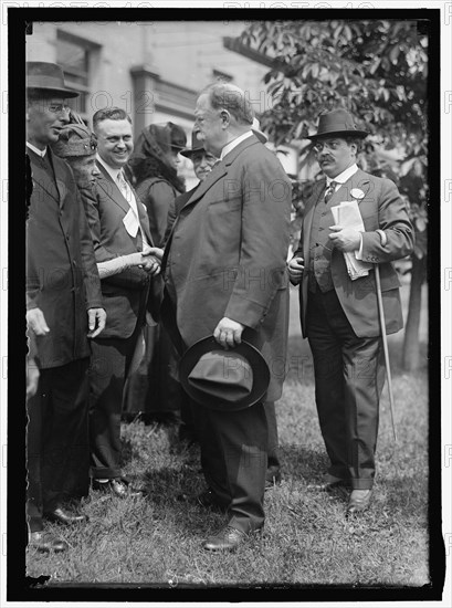 William Howard Taft, between 1913 and 1917. US president.