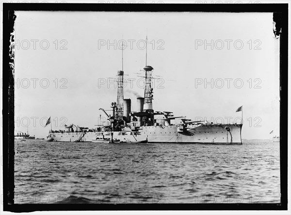 USS Florida, BB-30, between 1913 and 1917.  Creator: Harris & Ewing.