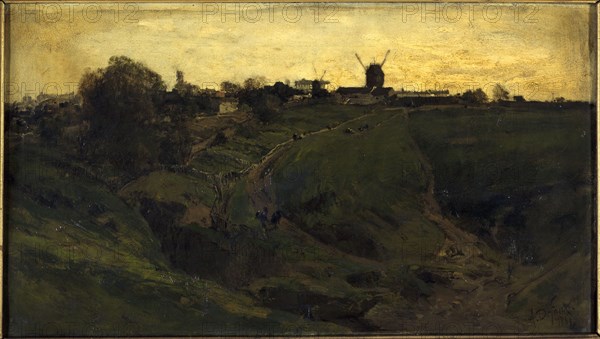 View of Montmartre, north-west side, 1881.