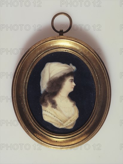 Portrait of a woman in a cameo style, c1800.