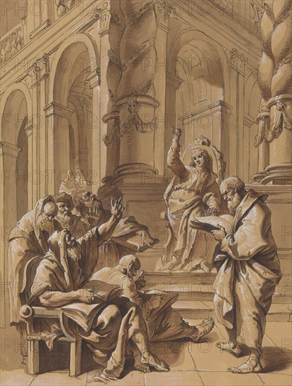 Christ among the Doctors, 18th century.