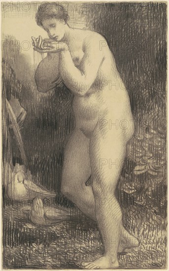 Nude Drinking at a Fountain, 1860s-1870s.