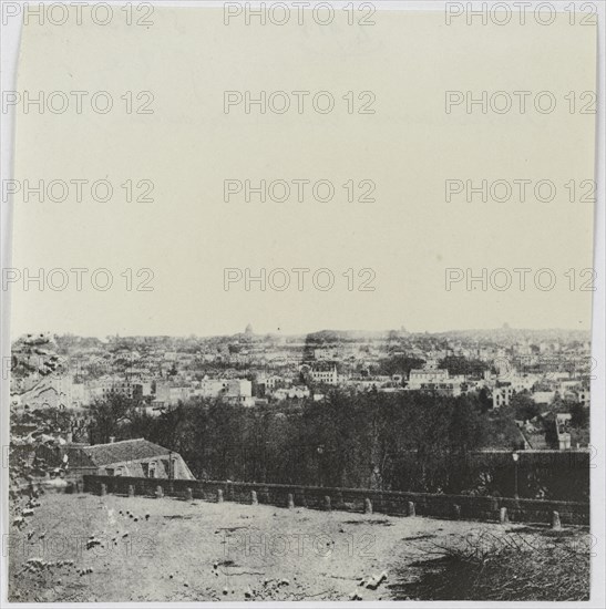 Panorama of Chateau de Saint-Cloud, 1871.