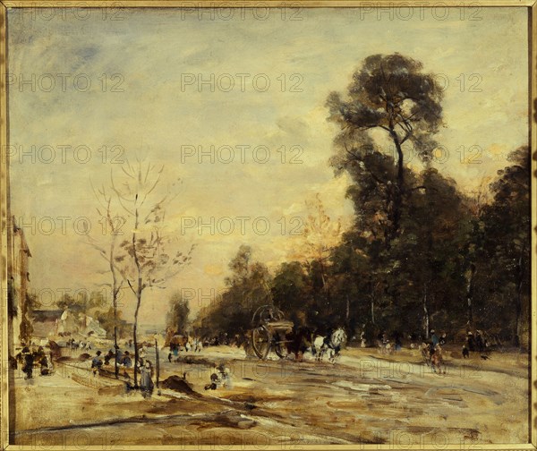 Route de la Revolt, in the evening, c1890.