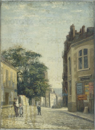 Rue Lhomond, opposite Rue Vauquelin, c1900.