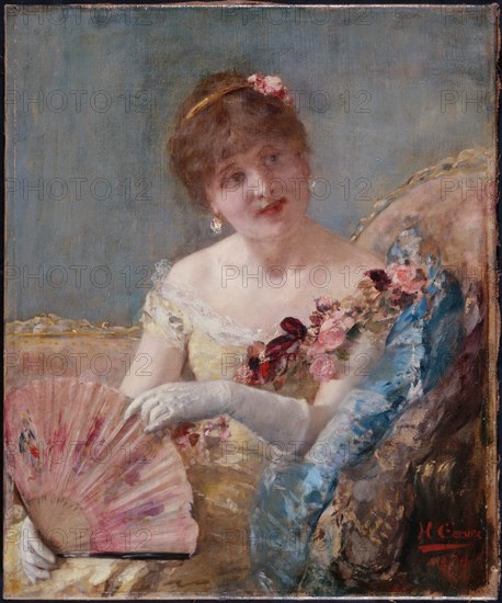 Femme à l'éventail (Portrait de Réjane?), 1879.