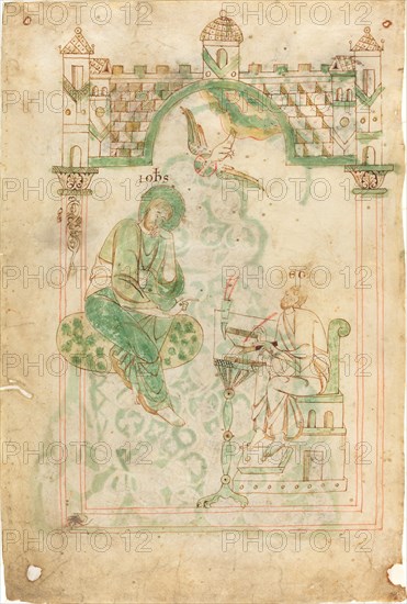 Saint John Dictating to the Venerable Bede, c. 1140.