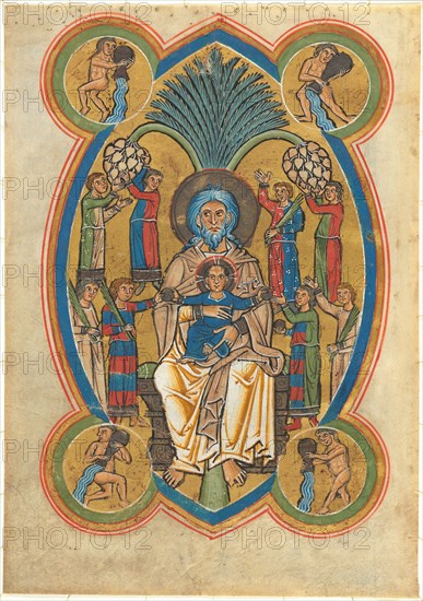 Paradise with Christ in the Lap of Abraham, c. 1239.