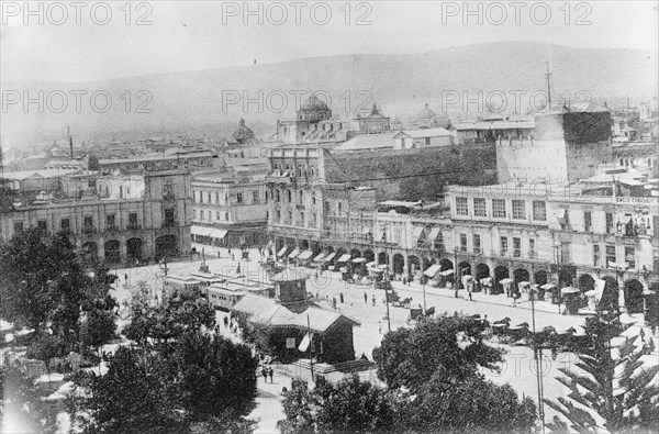 Mexico - Bird's Eye View of Mexico City, 1911.