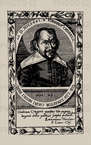 Portrait of the composer Johann Crüger (1598-1662). Private Collection.