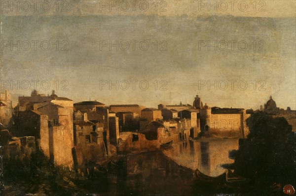 Le Tibre à Rome, between 1856 and 1862.
