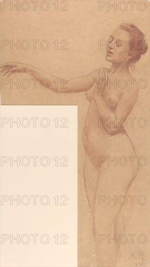 Female Nude with Outstretched Arm, 1898.