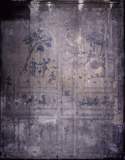 Wall painting: pastoral scenes, between 1715 and 1725.