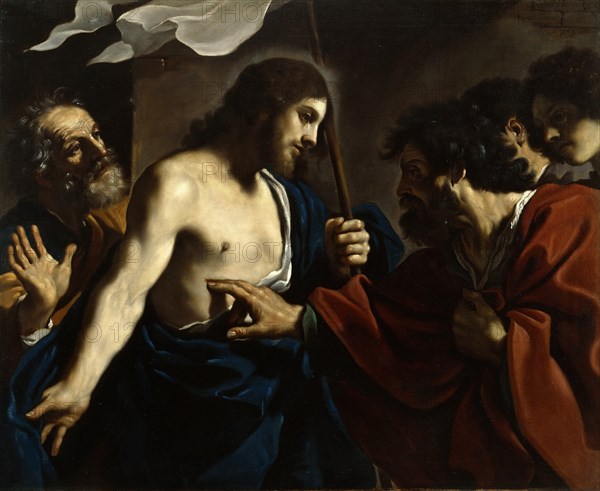 The Incredulity of Saint Thomas, c. 1621. Creator: Guercino (1591-1666).