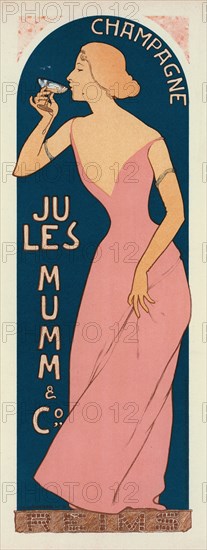 Champagne Jules Mumm , 1898. Private Collection.