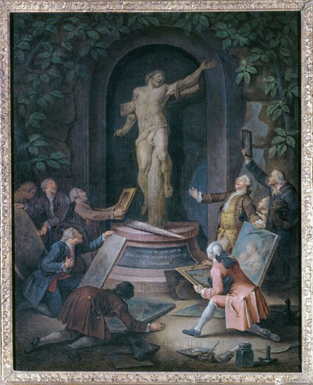 Tribute to the good thief, between 1695 and 1778.