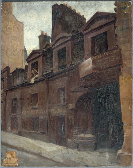 Entrance to the Cheval-Blanc inn, rue Mazet, 1898.