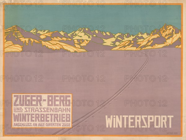 Zuger Berg- und Straßenbahn, c. 1910. Private Collection.