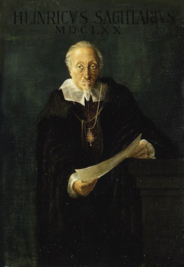 Portrait of the composer Heinrich Schütz (1585-1672). Private Collection.