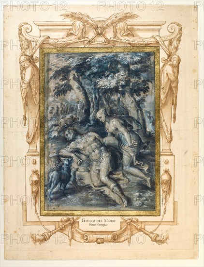 Diana and Endymion, 16th century. Creator: Marco del Moro (c. 1536-1586).