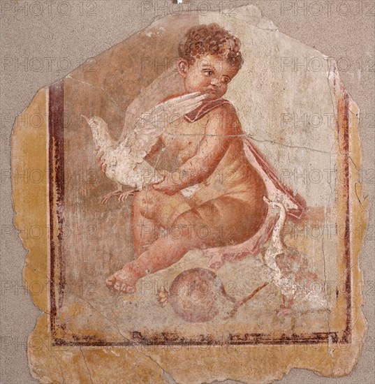 Childhood of Adonis , 1st century. Creator: Roman-Pompeian wall painting.