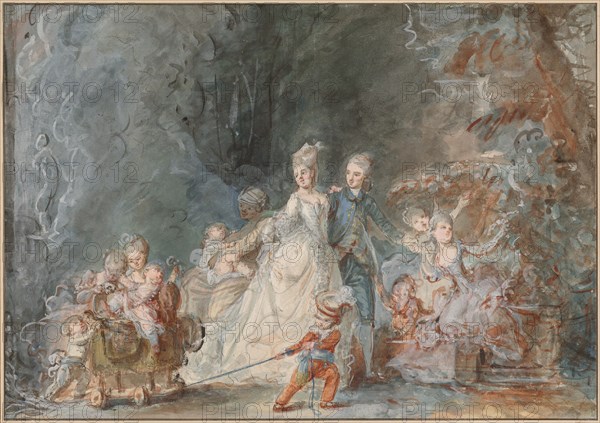 Family Promenade in the Park, 1765/1766.