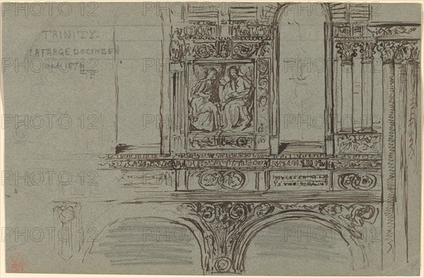 Trinity Church, Boston (nave) - Mural Study, 1876.