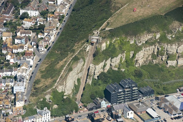 East Hill Lift (1903), Hastings, East Sussex, 2016.