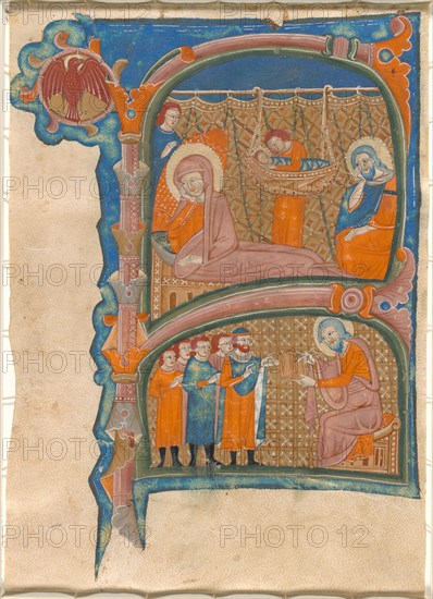 Birth and Naming of John the Baptist, late 13th century.