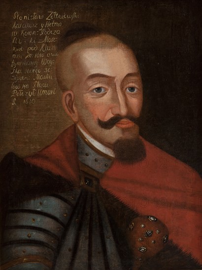 Portrait of Stanislaw Zolkiewski (1547-1620), c. 1650. Creator: Anonymous.