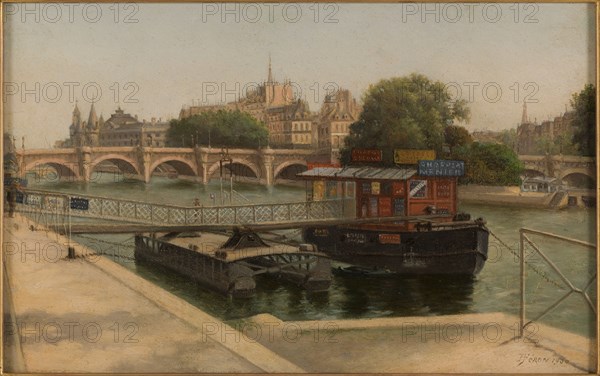 Pont-Neuf seen from the Louvre quay, 1900.