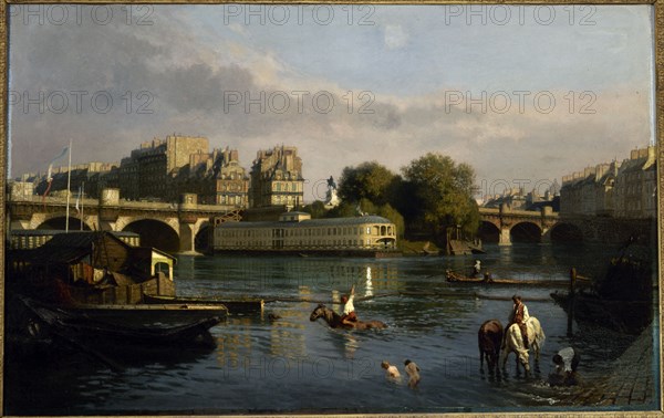 Pont-Neuf and the tip of Ile de la Cite, c1860.