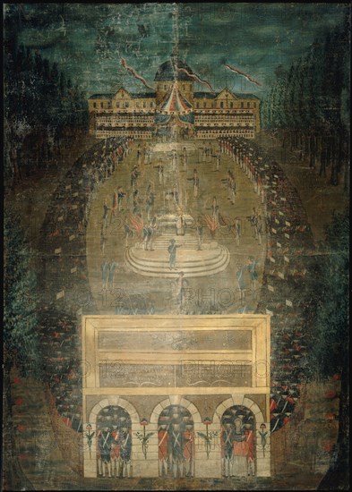 Fete de la Federation (Festival of the Federation), c1791.