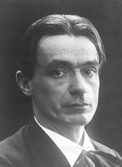 Portrait of the philosopher Rudolf Steiner (1861-1925). Private Collection.