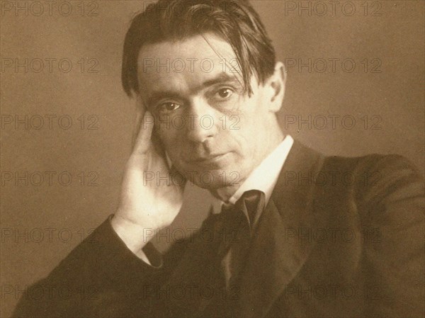 Portrait of the philosopher Rudolf Steiner (1861-1925). Private Collection.