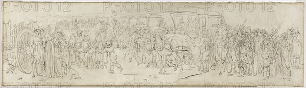 Les coucous sur le quai des Tuileries, c1805.