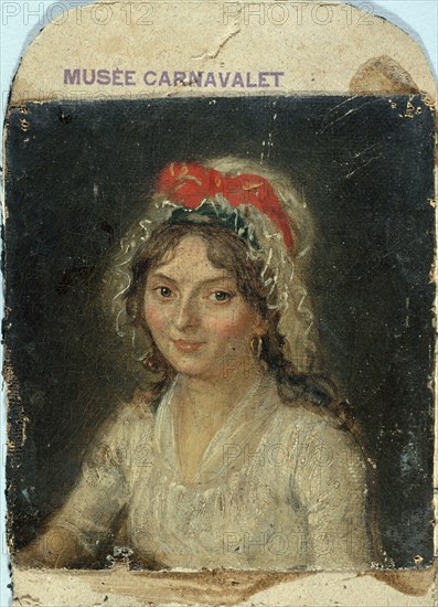 Portrait de femme d'époque révolutionnaire, c1790.