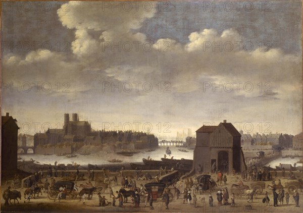 The quay and the Pont de la Tournelle, around 1646.