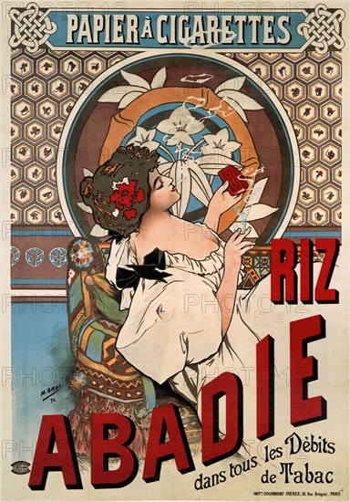 Riz Abadie Cigarette Covers, 1898. Private Collection.