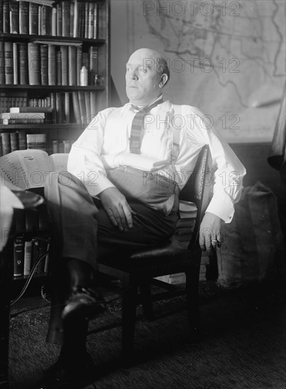 Ollie M. James, Rep. from Kentucky, at Desk, 1912.  Creator: Harris & Ewing.