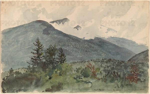 White Mountains from Fernald's Hill, 1860.