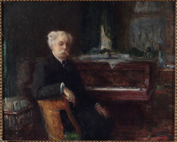 Portrait of Gabriel Fauré (1845-1924), composer, c1906.