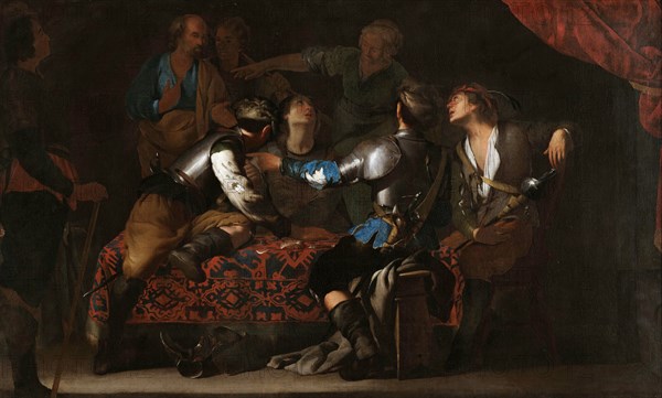 The Denial of Saint Peter, c. 1640. Creator: Cavallino, Bernardo (1616-1656).