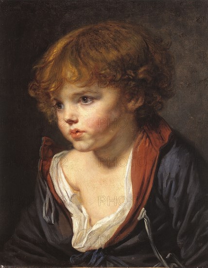 Petit Garçon blond à la chemise ouverte, c1760.