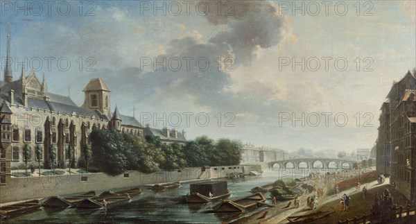 Archbishop's Palace, view from the left bank, 1756.