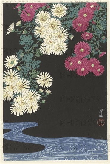 Chrysanthemums and Running Water, 1925-1936. Private Collection.