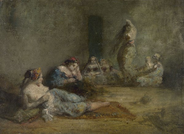 Le harem, between 1855 and 1856.